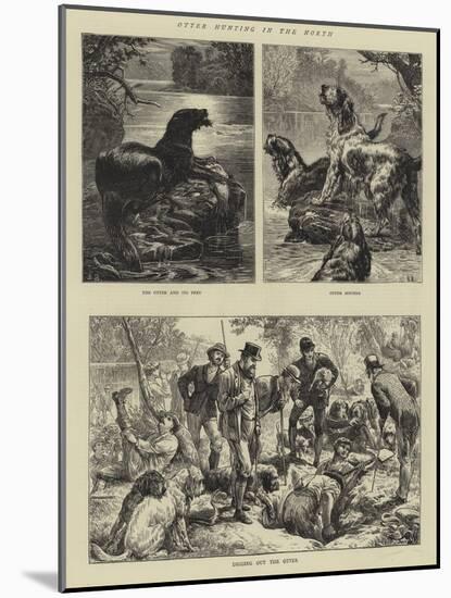 Otter Hunting in the North-Basil Bradley-Mounted Giclee Print