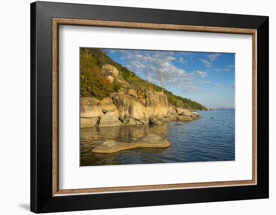 Otter Point at Sunset, Cape Maclear, Lake Malawi National Park, Malawi, Africa-Michael Runkel-Framed Photographic Print