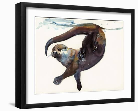 Otter Study II -'Talisker'-Mark Adlington-Framed Giclee Print