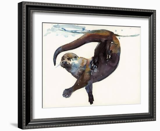 Otter Study II -'Talisker'-Mark Adlington-Framed Giclee Print