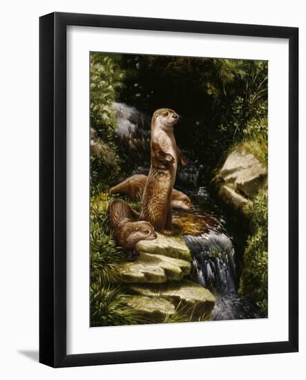 Otters-Michael Jackson-Framed Giclee Print