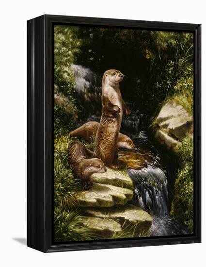 Otters-Michael Jackson-Framed Premier Image Canvas