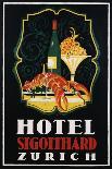 Hotel St. Gotthard Zurich Poster-Otto Baumberger-Premium Giclee Print