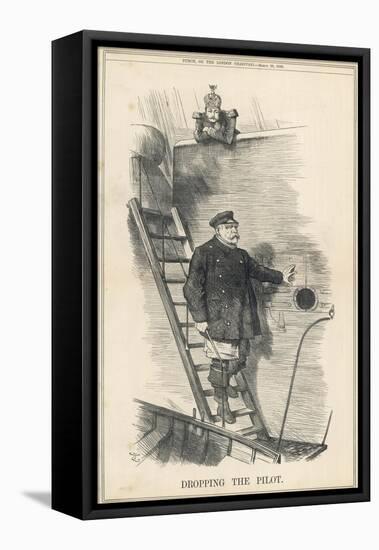 Otto Bismarck German Chancellor Dismissed by Kaiser Wilhelm II: Dropping the Pilot-John Tenniel-Framed Premier Image Canvas