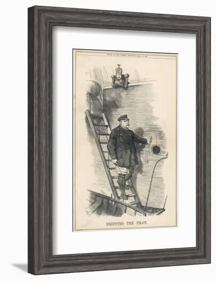 Otto Bismarck German Chancellor Dismissed by Kaiser Wilhelm II: Dropping the Pilot-John Tenniel-Framed Photographic Print