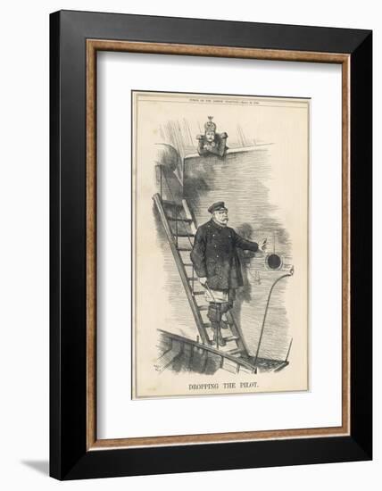 Otto Bismarck German Chancellor Dismissed by Kaiser Wilhelm II: Dropping the Pilot-John Tenniel-Framed Photographic Print