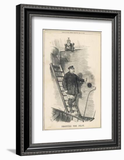 Otto Bismarck German Chancellor Dismissed by Kaiser Wilhelm II: Dropping the Pilot-John Tenniel-Framed Photographic Print