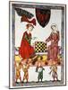 Otto IV, 1266-1309, Elector and Margrave of Brandenburg, Playing Chess with his Wife-null-Mounted Giclee Print