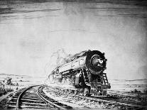 Running the Trains-Otto Kuhler-Framed Giclee Print