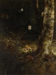 Forest Floor with a Snake, Lizards, Butterflies and Other Insects-Otto Marseus Van Schrieck-Art Print