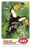 South America - Tocu Toucans - SAS Scandinavian Airlines System-Otto Nielsen-Mounted Art Print
