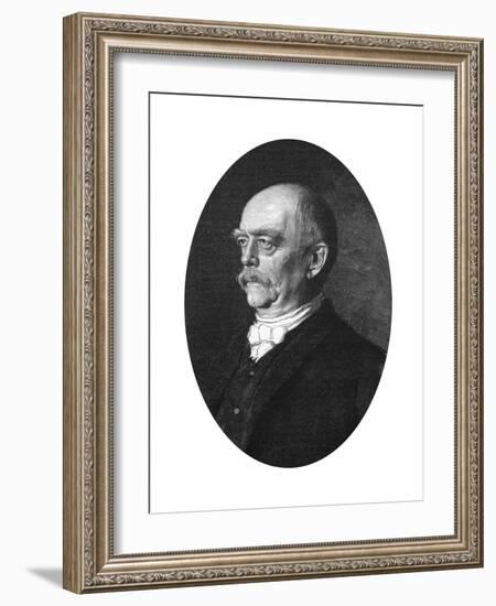 Otto Von Bismarck, Duke of Lauenburg, German Statesman-null-Framed Giclee Print