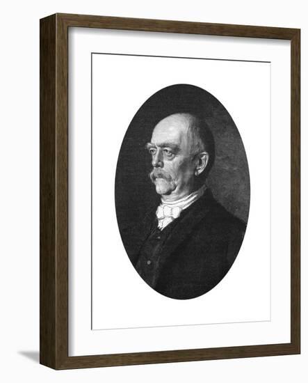 Otto Von Bismarck, Duke of Lauenburg, German Statesman-null-Framed Giclee Print