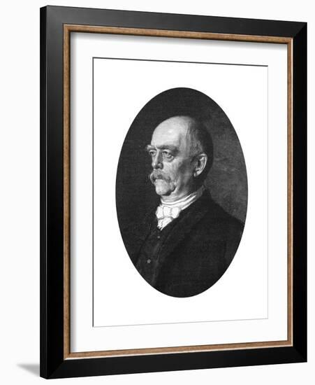 Otto Von Bismarck, Duke of Lauenburg, German Statesman-null-Framed Giclee Print