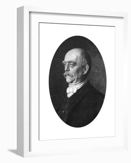 Otto Von Bismarck, Duke of Lauenburg, German Statesman-null-Framed Giclee Print