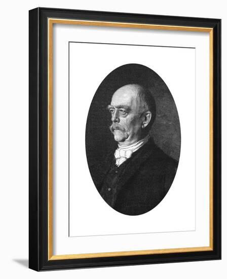 Otto Von Bismarck, Duke of Lauenburg, German Statesman-null-Framed Giclee Print