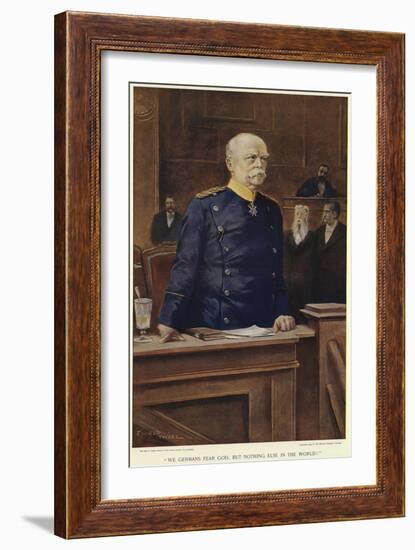 Otto Von Bismarck During a Speech to the Reichstag-null-Framed Giclee Print