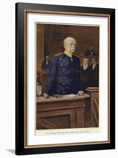 Otto Von Bismarck During a Speech to the Reichstag-null-Framed Giclee Print