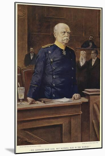 Otto Von Bismarck During a Speech to the Reichstag-null-Mounted Giclee Print
