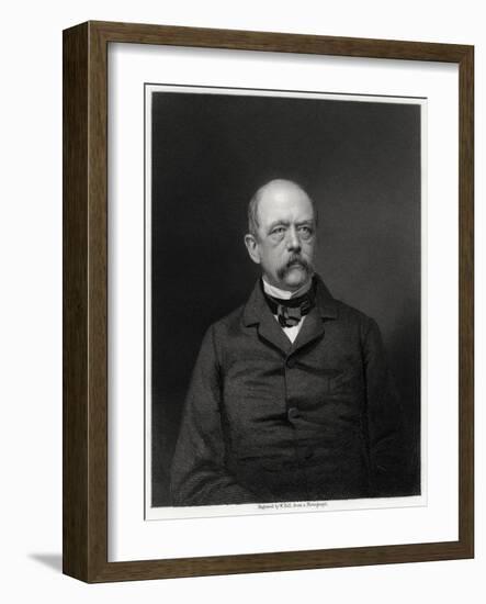 Otto Von Bismarck, German Statesman, 19th Century-W Holl-Framed Giclee Print