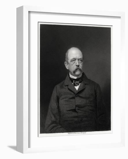 Otto Von Bismarck, German Statesman, 19th Century-W Holl-Framed Giclee Print