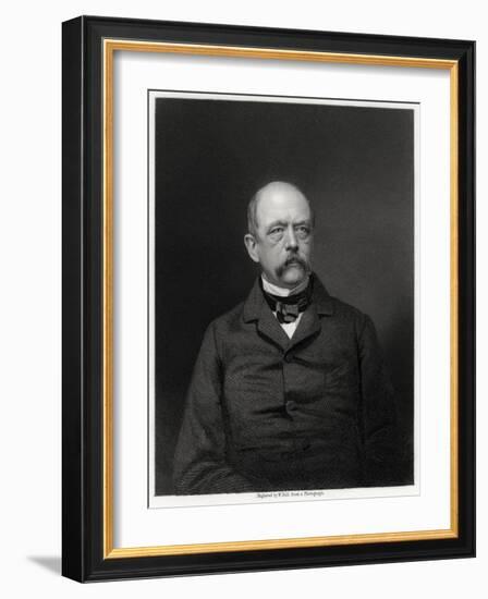 Otto Von Bismarck, German Statesman, 19th Century-W Holl-Framed Giclee Print