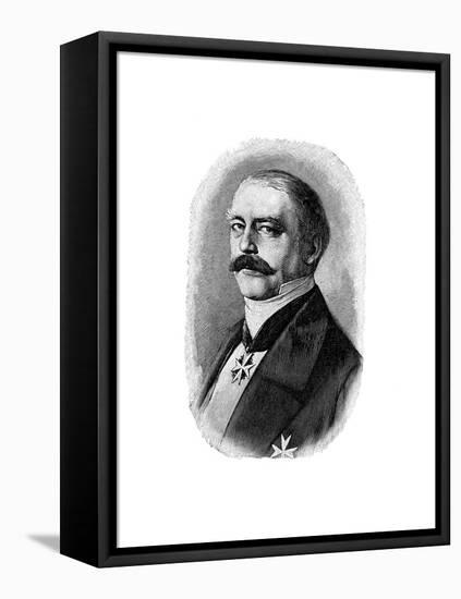 Otto Von Bismarck, German Statesman, as Prussian Envoy at the German Diet, 1858-null-Framed Premier Image Canvas