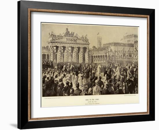 Otto Von Bismarck in Berlin in 1871-Wilhelm Camphausen-Framed Giclee Print