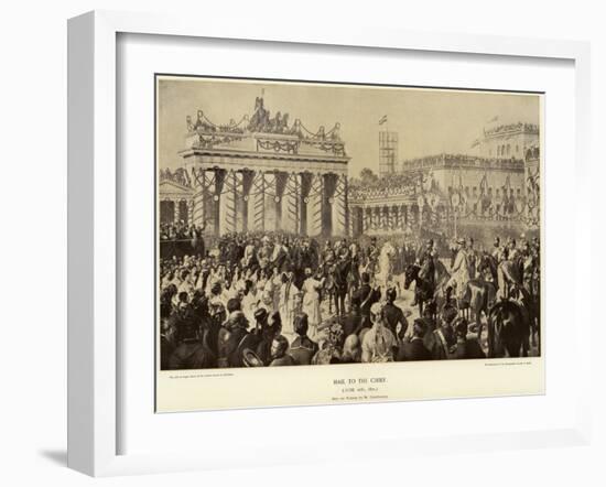 Otto Von Bismarck in Berlin in 1871-Wilhelm Camphausen-Framed Giclee Print