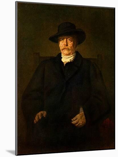 Otto von Bismarck portrait-Franz Seraph von Lenbach-Mounted Giclee Print