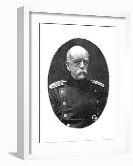 Otto Von Bismark, 19th Century German Statesman-Loescher and Petsch-Framed Giclee Print