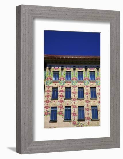 Otto Wagner's Art Nouveau Apartments, Majolica House, Vienna, Austria, Europe-Neil Farrin-Framed Photographic Print