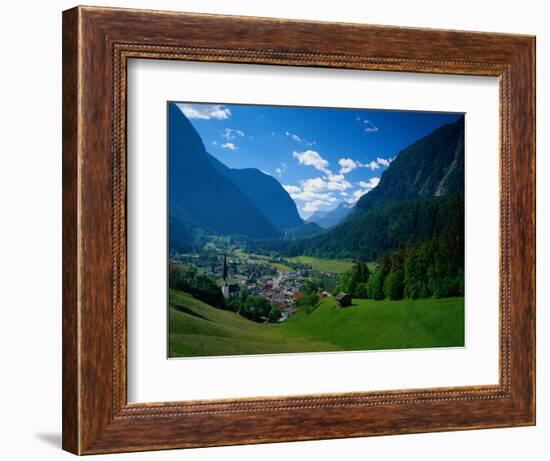 Otztal-Otz Valley & Town of Oetz, Tyrol, Austri-Walter Bibikow-Framed Photographic Print