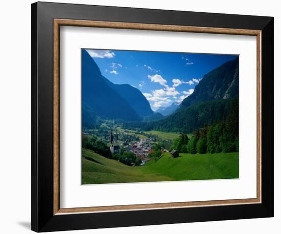 Otztal-Otz Valley & Town of Oetz, Tyrol, Austri-Walter Bibikow-Framed Photographic Print