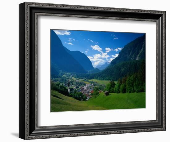 Otztal-Otz Valley & Town of Oetz, Tyrol, Austri-Walter Bibikow-Framed Photographic Print