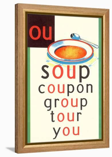 OU in Soup-null-Framed Stretched Canvas