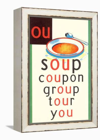 OU in Soup-null-Framed Stretched Canvas