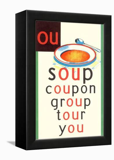 OU in Soup-null-Framed Stretched Canvas