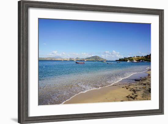 Oualie Beach, Nevis, St. Kitts and Nevis, Leeward Islands, West Indies, Caribbean, Central America-Robert Harding-Framed Photographic Print