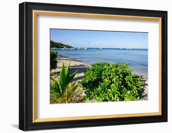 Oualie Beach, Nevis, St. Kitts and Nevis, Leeward Islands, West Indies, Caribbean, Central America-Robert Harding-Framed Photographic Print