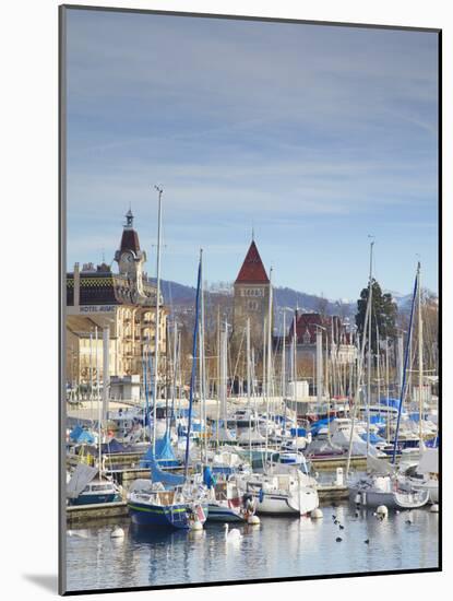 Ouchy Harbour, Lausanne, Vaud, Switzerland-Ian Trower-Mounted Photographic Print