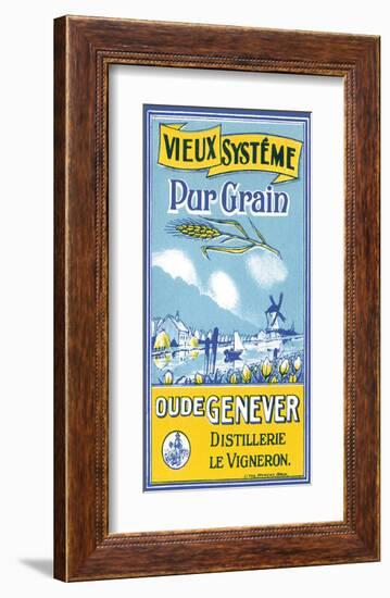 Oude Genever, Vieux Systeme Pur Grain-null-Framed Premium Giclee Print