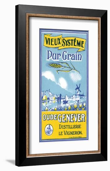 Oude Genever, Vieux Systeme Pur Grain-null-Framed Premium Giclee Print