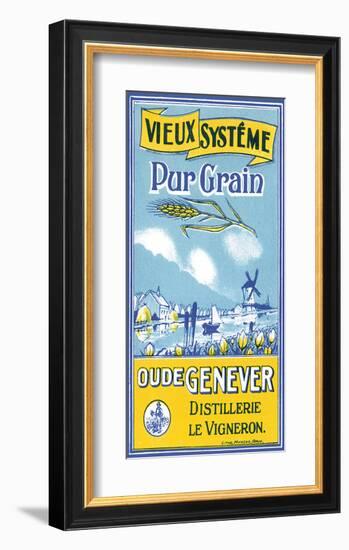 Oude Genever, Vieux Systeme Pur Grain-null-Framed Premium Giclee Print