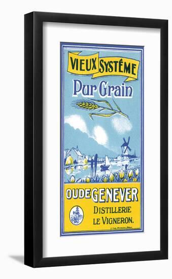 Oude Genever, Vieux Systeme Pur Grain-null-Framed Premium Giclee Print