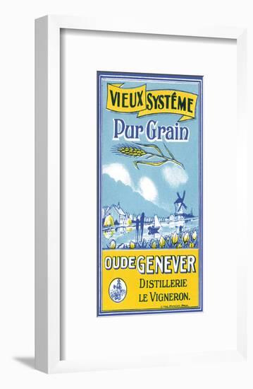 Oude Genever, Vieux Systeme Pur Grain-null-Framed Art Print