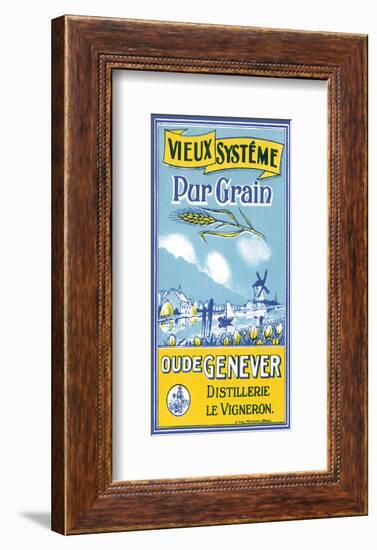 Oude Genever, Vieux Systeme Pur Grain-null-Framed Art Print