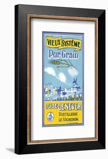 Oude Genever, Vieux Systeme Pur Grain-null-Framed Art Print
