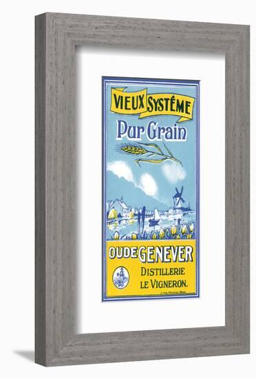 Oude Genever, Vieux Systeme Pur Grain-null-Framed Art Print