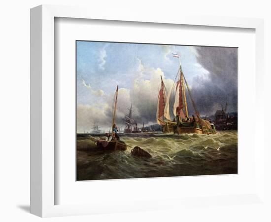 Oude Schelde, Texel Island, 1862-Clarkson Stanfield-Framed Giclee Print